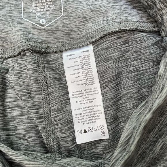 ASICS Womens CB Capri Leggings gray/black sz large - Picture 3 of 8